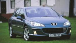 Peugeot 407 - przód - reflektory włączone