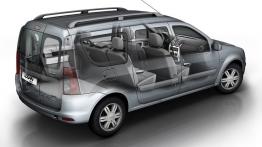 Dacia Logan MCV 2009 - widok ogólny wnętrza