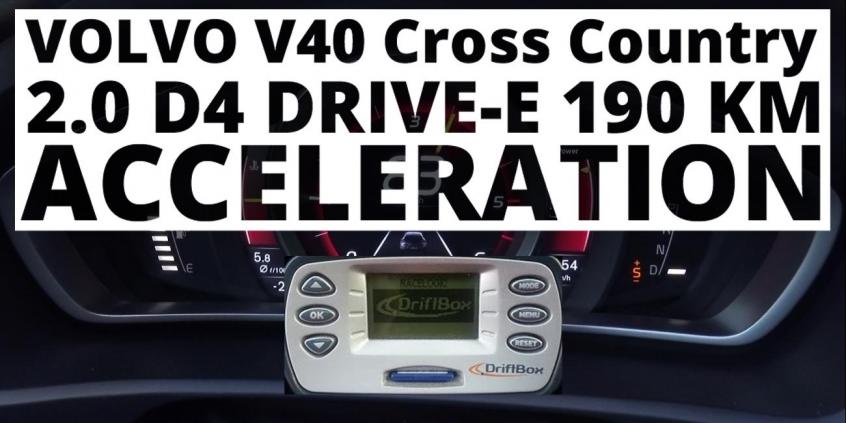 Volvo V40 Cross Country 2.0 D4 Drive-E 190 KM (AT) - przyspieszenie 0-100km/h 
