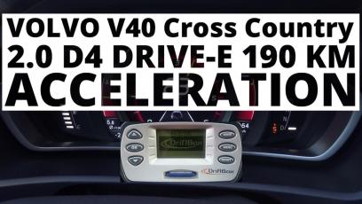 Volvo V40 Cross Country 2.0 D4 Drive-E 190 KM (AT) - przyspieszenie 0-100km/h 