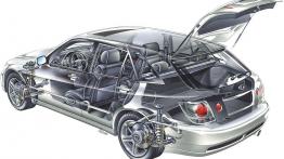 Lexus IS 2001 - szkic auta