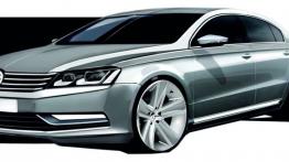 Volkswagen Passat B7 sedan (2011) - szkic auta