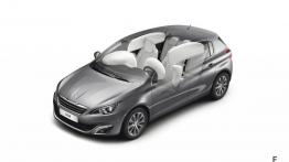 Peugeot 308 II (2014) - schemat konstrukcyjny auta