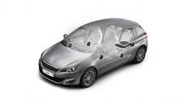 Peugeot 308 II (2014) - schemat konstrukcyjny auta