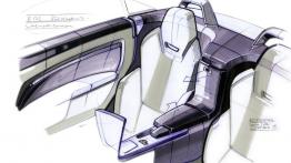 Mercedes SLK 2011 - szkic wnętrza