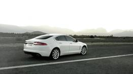 Jaguar XF 2012 - tył - reflektory włączone