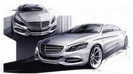 Mercedes klasy S W222 (2014) - szkic auta