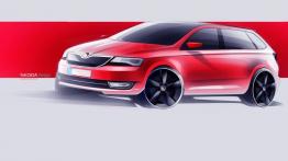 Skoda Rapid Spaceback (2013) - szkic auta
