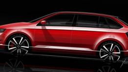 Skoda Rapid Spaceback (2013) - szkic auta