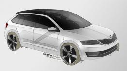 Skoda Rapid Spaceback (2013) - szkic auta