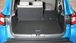 Renault Captur dCi (2013) - tylna kanapa złożona, widok z bagażnika