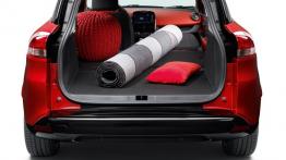 Renault Clio IV kombi (2013) - tylna kanapa złożona, widok z bagażnika