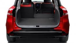 Renault Clio IV kombi (2013) - tylna kanapa złożona, widok z bagażnika