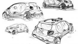 Smart FourJoy Concept (2013) - szkic auta