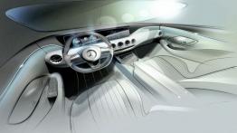Mercedes klasy S Coupe Concept (2013) - szkic wnętrza