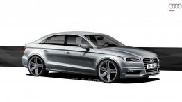 Audi A3 III Limousine (sedan 2013) - szkic auta