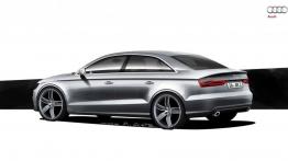 Audi A3 III Limousine (sedan 2013) - szkic auta