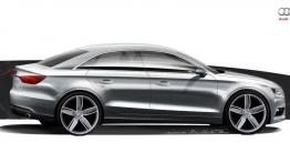 Audi A3 III Limousine (sedan 2013) - szkic auta