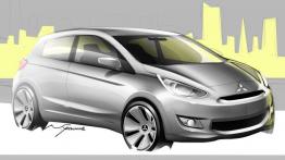 Mitsubishi Space Star II (2013) - szkic auta