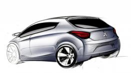 Mitsubishi Space Star II (2013) - szkic auta