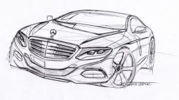 Mercedes klasy S W222 (2014) - szkic auta