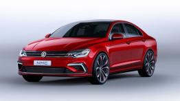 Volkswagen New Midsize Coupe Concept (2014) - przód - reflektory włączone
