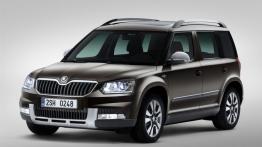 Skoda Yeti Facelifting Outdoor Laurin & Klement (2014) - przód - reflektory włączone