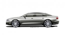 Audi A8 TDI quattro Facelifting (2014) - szkic auta