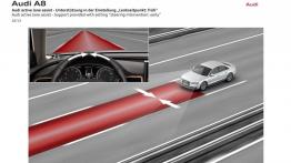 Audi A8 4.0 TFSI quattro Facelifting (2014) - schemat działania systemu bezpieczeństwa