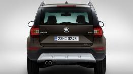 Skoda Yeti Facelifting Outdoor Laurin & Klement (2014) - tył - reflektory włączone