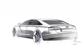 Audi A8 4.2 TDI clean diesel quattro Facelifting (2014) - szkic auta