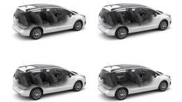 Peugeot 5008 Facelifting (2014) - schemat układu siedzeń