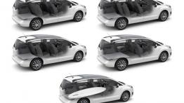Peugeot 5008 Facelifting (2014) - schemat układu siedzeń