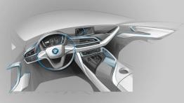 BMW i8 (2014) - szkic wnętrza