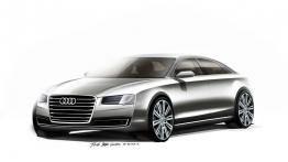 Audi A8 TFSI quattro Facelifting (2014) - szkic auta