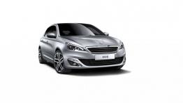 Peugeot 308 II (2014) - przód - reflektory włączone