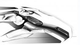 Peugeot 308 II (2014) - szkic wnętrza