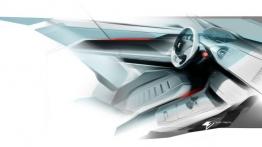 Peugeot 308 II (2014) - szkic wnętrza