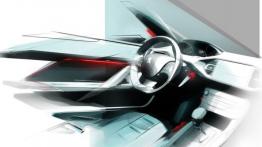 Peugeot 308 II (2014) - szkic wnętrza