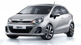 Kia Rio III Hatchback 5d Facelifting (2015) - przód - reflektory włączone