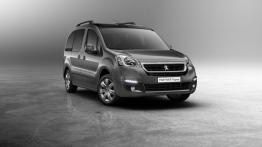 Peugeot Partner II Tepee Facelifting (2015) - przód - światła do jazdy dziennej włączone