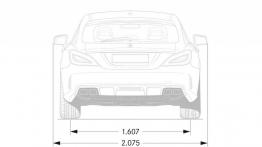 Mercedes CLS 63 AMG Shooting Brake X218 Facelifting (2015) - szkic auta - wymiary