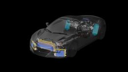 Honda NSX II (2015) - schemat konstrukcyjny auta
