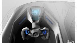 Volkswagen Golf GTE Sport Concept (2015) - szkic wnętrza