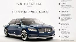 Lincoln Continental Concept (2015) - opis elementów wyposażenia