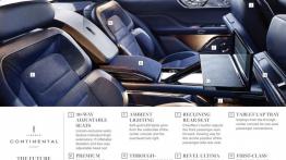 Lincoln Continental Concept (2015) - opis elementów wyposażenia
