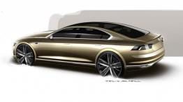 Volkswagen C Coupe GTE Concept (2015) - szkic auta