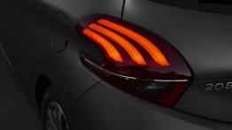 Peugeot 208 Hatchback 3d Facelifting THP Ice Silver (2015) - lewy tylny reflektor - włączony