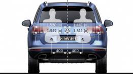 Volkswagen Touareg II Facelifting (2015) - szkic auta - wymiary