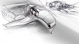 Mercedes-AMG GT (2015) - szkic wnętrza